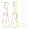 Vases vägguide Flower Stands 27.56 "Tall Decorations Geometric Vase for Celebration Ceremonies Events Reception Festival