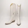 Perfeito Paris França Sapatos Isabel Denzy Camurça Botas Cowboy Estilo Mara Botas até o joelho de inspiração ocidental Costura Botas de couro de bezerro Sandália Designer Casual Tênis pop