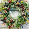 Other Event Party Supplies Color Artificial Wreath Hanging Decor Spring/Summer Front Door Wreath Simulation Flower Wreath Decoration Windows Decoration FU 230725