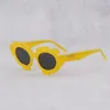 Lunettes de soleil 2023 Party Strange Marque Acétate Fleurs Fille Noir Bizarre Tendance Produit Dames Designer Lunettes de Soleil