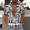Camicie casual da uomo Camicetta a maniche corte da uomo tropicale hawaiana stampata in 3D Camicetta a maniche corte da vacanza al mare Harajuku 5xl Maglietta oversize da uomo 230726