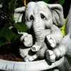 Decorative Objects Figurines Elephant Statue Animal Resin Art Cute Outdoor Garden Ornament Sculpture Home Decor Decoration FU 230725