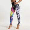 Damen Leggings SVOKOR Cartoon Painted Leggings Frauen Graffiti Push Up Fitness Leggings Hohe Taille Trainingshose Mode Gym Leggins 230726