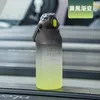 Garrafas de água 1500 ML com marcador de tempo Fitness Esportes Viagens ao ar livre Bebida gelada sem BPA Portátil à prova de vazamentos