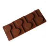 Bakvormen 6 zelfs ronde lolly siliconen mal chocolade cake vloeistof gedraaid suiker gereedschap decoratie accessoires