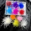 Brooches Luxury Ostrich Feather Brooch For Women Fashion Lapel Pins Hair Hat Accessories Vintage Floral Feathers Corsage Pin