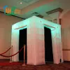 deux portes 2 portes fête de mariage personnalisée pobooth gonflable led po stand tent259n