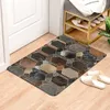 Tapis Gris Géométrie Étanche À L'huile Tapis De Cuisine Antidérapant Tapis De Bain Doux Chambre Tapis De Sol Salon Tapis Paillasson Cuisine Tapis R230726