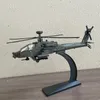 航空機Modle America AH-64 Apacheユーティリティアロイヘリコプター飛行機モデルシミュレーションメタルフライングモデルサウンドアンドライトチルドレントイギフト230725