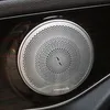 For Mercedes-Benz E C Class W213 W205 GLC X253 C253 260 200 Car Door Loudspeaker Sound Chrome Pad Speaker Cover Trim Frame Sticker259v