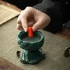 Castiçais Lâmpada de óleo Zen de cerâmica para Buda Ofertas de casa vintage antes do suporte de lótus de longa duração