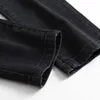 Herren-Jeans, Drop Shipping, Herren-Jeans, Biker-zerrissene Denim-Hosen mit Reißverschlüssen, plissiert, gerade, dünne Herren-Jeans, Retro-Hose, L230724