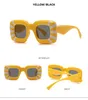 Solglasögon grossist fashionabla ins trender randiga överdimensionerade fyrkantiga tjocka ramar uppblåsta nyanser solglasögon för kvinnliga män