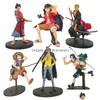 Nyhetsspel One Piece Figure Luffy Zoro Ace Sanji Sailors Stand Statue 16-26 CM Collection Series Christmas Gifts Model for Drop D Dhztz