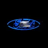 5D voiture led emblème insigne symboles logo feu arrière ampoule blanc bleu rouge auto accessoires taille 145x65mm217N