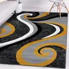 Mattor Modern Swirl Design Mattor för vardagsrum Luxury Home Decor Soffa Table Stora mattor Sovrum Barn Play Mat R230725