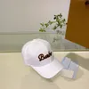 Designer Letter Baseball Cap Casual broderi utomhusjusterbara solhattar Kvinnor Män snapback Caps