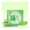 Andra hälsoskönhetsartiklar Bioaqua Natural Aloe Vera Gel Face Mask fuktgivande oljekontroll inslagna krympporer ansiktskosmetisk hud dhfye