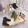 Almofadas planas confortáveis botas de tornozelo femininas clássicas de design outono e inverno botas de neve Eiderdown moda botas retrô tamanho 35-42