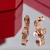Diamentowe kolczyki projektanty kolczyki luksusowe kolczyki Wyleczone srebrne damskie męskie męże