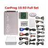 Promoção de alta qualidade carprog v10 93 ferramenta de diagnóstico carpro versão completa com todos os 21 itens adaptadores suporte airbag reset functi2975