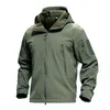 Jaquetas masculinas Mens Jaqueta Tática Caminhadas Tubarão Pele Soft Shell Roupas Windbreaker Flight Pilot Hood Militar Fleece Field Calças 230808