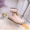 Almofadas planas confortáveis botas de tornozelo femininas clássicas de design outono e inverno botas de neve Eiderdown moda botas retrô tamanho 35-42