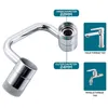 Rubinetti per lavabo da bagno Rubinetto girevole universale a 1080 ° in acciaio inossidabile Braccio robotico Rubinetto girevole Aeratore Estensore da cucina 2 Flusso d'acqua 230726