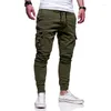 Pantaloni da uomo Tuta da lavoro alla moda Pantaloni multitasche per il tempo libero Pantaloni sportivi con cintura per il tempo libero Jogging Fitness Panno casual