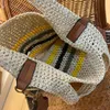 Luxury Tote Bag Lafite grass weaving Handbag soft Designer Beach Bag Crossbody Loewsbag Spliced leather spain Handbag Freedom To Change Wide Shoulder Strap Ibiza