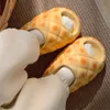Śliczne domowe moda zabawa chleb chłodne kapcie damskie lato kreatywny zabawny projektant Eva Slipper dziewczęta wewnętrzne miękkie suwaki na zewnątrz