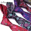 Bow Ties Jacquard Woven For Men Floral Classic Neckties Fashion Polyester Slim Mens Necktie Gifts Wedding Suit Tie 6cm Width