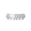 Hip Hop Half Cz Teeth Caps Bling Iced Cubic Zircon Micro Pave Top Bottom Charm Grills Set for Men Women Jewelry Gif 230726