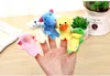 Puppets 16Pcs Cute Cartoon Biological Animal Family Finger Puppet Plush Toys Child Baby Favor Dolls Boys Girls Finger Puppets GYH 230726