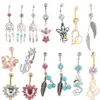 Wholes 20 Stück Mix-Stil Bauchnabelring Piercing baumeln Nabelring Strandschmuck2764