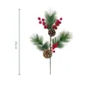 Decoratieve Bloemen Kerstcadeau Kunstmatige Dennennaald Tak Plastic Planten Rat Staart El Lobby Decoratie Simulatie Plant Ornamenten