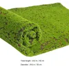 Fiori decorativi Decorazioni finte Parete verde simulata Micro paesaggio Prop Moss 50x50cm Paesaggio artificiale Giardino Tappeto erboso Scena finta in cotone