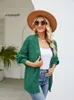 Women's Knits Tees Cardigan for Women 2023 In Loose Lazy Style Mid Length Version Knit Sweater Coat Female Fashion Hollow Out Knitwears Tops 230725