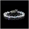 Charm Bracelets Iridescence Rainbow Diamond Bracelet Crystal Women Fashion Jewelry Gift Will And Sandy Drop Delivery Dhbeu