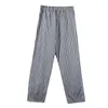 Men's Pants Sweatpants Cargo Men Thin Striped Pajamas Medium Waist Loose Trousers Clothing Sports Joggers