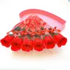 Flores decorativas Guirnaldas Flor de rosa artificial Regalo del día de San Valentín Rosas Jabón Regalos Maestros Madres Entrega de la gota Hogar Jardín Fe Otqle