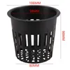 Kits 30 Pack 4 Inch Net Cups Slotted Mesh Wide Lip Filter Plant Net Pot Bucket Basket for Hydroponics