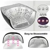 Secadores de unhas 90W Lâmpada recarregável com fundo de espelho sem fio Luz LED para unhas de acrílico Máquina de manicure sem fio UV 230726