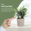 Dekoratif Çiçekler 3 PCS Planta Yapaylık Yanlış Süsler Sahte Süslemeler Ev Plastik Bonsai Bitkiler Pot Flowerpot