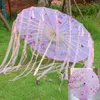 Parapluies en papier à l'huile Parapluie décoratif Han Cos Pography Antique Costume Tassel Antique Chinese Silk Parasol Sun Shade