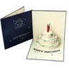 3D Pop Up Birthday Cards Happy Birthday Card Postcards Birthday Cake Greeting Cards Gift Party Decorations W0070