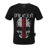 PLEIN BEAR T SHIRT Mens Designer Magliette Abbigliamento di marca Strass PP Teschi Uomo T-SHIRT COLLO ROTONDO SS SKULL Maglietta Hip Hop Top Tees 16530