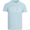 Herr t-shirts vons holländare tees mens casual t-shirt sommaren smal bokstav tryckt kort ärm passform andas besättning nacke tillbehör usa trendig r8j7