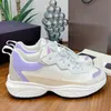 Top designer schoenen vrouwen casual schoenen man mesh lederen hardloopschoenen platform sneakers mode luxe veter afdrukken buiten schoenen met doos maat 35-42