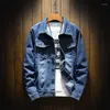 Jaquetas masculinas plus size 5XL primavera masculina jaqueta jeans moderna moda rasgada jeans masculino bomber blusão casaco cowboy